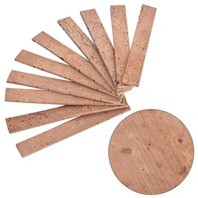 Imagen de 10 unids Clarinete Neck Joint Cork Sheet Instrumento Reparación Accesorios Kit de reemplazo