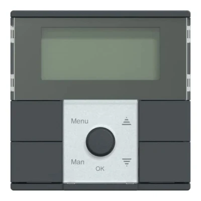 Imagen de Schneider Electric Merten MEG5754 0414 Temporizador Digital para Interiores (con Interruptor, Sistema M, Incluye Color Antracita)