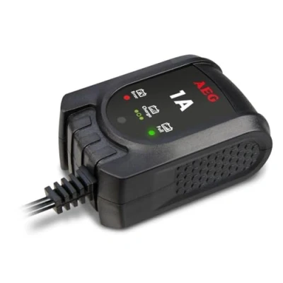 Imagen de AEG Automotive 97175 cargador de batería por pulsos con microprocesador MB 1.0, 12 Voltios administrador 4 velocidades, permanente mantenimiento funciones seguridad