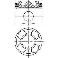 Imagen de NÜRAL 87 425606 00 Pistóns 70 con canal de refrigeración, soporte segmento pistón, Biela trapecial FIAT: Doblo II Furgón / Familiar, I Cargo