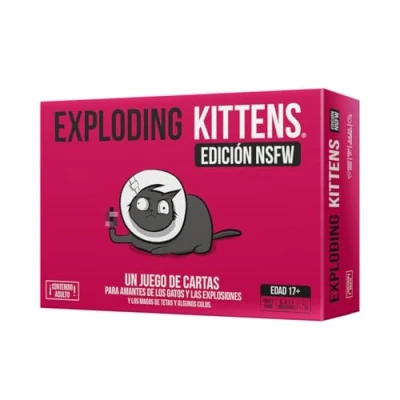 Imagen de Exploding Kittens NSFW Juego De Cartas para Amantes Los Gatos Y Las Explosiones a Partir 17 Años 2 5 Jugadores 15 Minutos por Partida Español