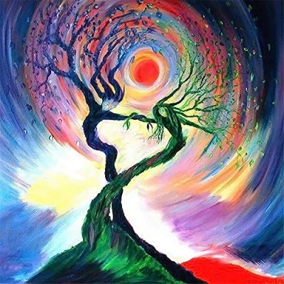 Imagen de Yingxin34 Puzzle 3000 Piezas, Puzzles para Adultos, Árbol Abstracto Rompecabezas Adultos Piezas Educativo Juguete Descompresión Juego Familiar 48.03x31.88 Pulgadas (122 x 81cm)
