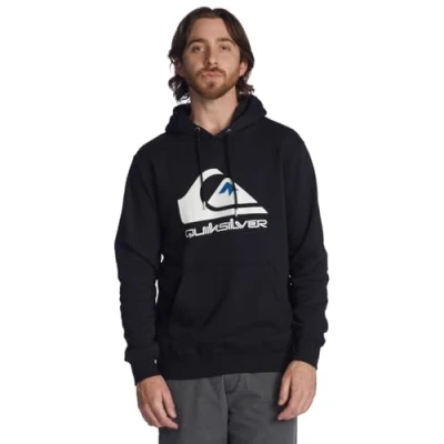 Imagen de Quiksilver BIG LOGO Jersey con capucha, Hombre, Talla: Large, Black