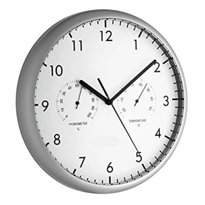 Imagen de TFA Reloj de Pared electrónico con termómetro e higrómetro 265 mm