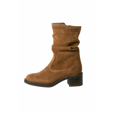 Imagen de Tamaris Botines de Tacón para Mujer, Cómodos, Coñac, Piel, 36 EU