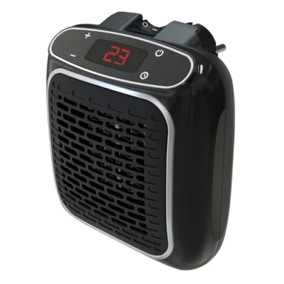 Imagen de STARLYF Calefactor eléctrico de pared Power Heater, Estufa con Tecnología Termo cerámica, enchufe, 800W, Temporizador, Control temperatura digital
