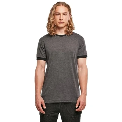 Imagen de Build Your Brand Té Luchador Camiseta, carbón y Negro, M para Hombre
