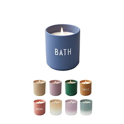 Imagen de Design Letters Vela Aromática Regalos Originales Para Mujer, Hombre 16 Oz Velas Decorativas Pequeño Perfumadas 100% Cera de Soja Mecha 15hr Quemar Aroma Flores, Madera y Fruta