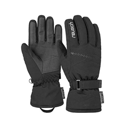 Imagen de Reusch Damen Handschuh Hannah R Tex XT Guantes de esquí Extra cálidos, Impermeables y Transpirables, Mujeres, Negro, Plata, 8,5