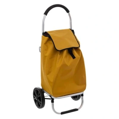 Imagen de 5five Carro de la Compra Plegable 2 Ruedas Modern Color Amarillo Mostaza