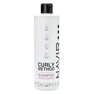 Imagen de NAVIR Profesional Champú sin sulfatos ni parabenos siliconas sales. Indicado para Método Curly, con ingredientes naturales 400 ml