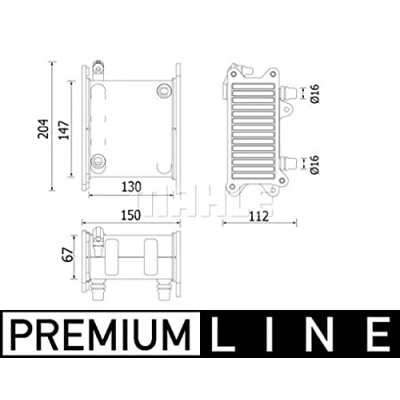 Imagen de MAHLE ORIGINAL CI 223 000P Intercooler
