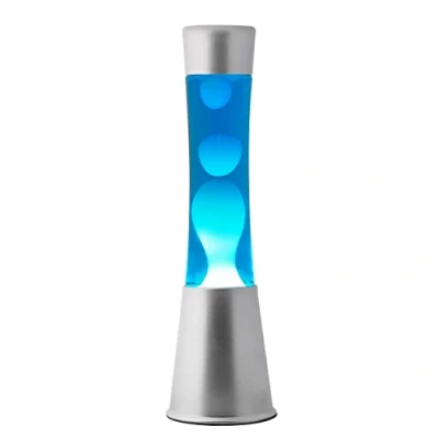 Imagen de I TOTAL Lava Lamp Magma &amp; Glitter (azul/cera blanca)