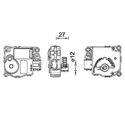 Imagen de MAHLE ORIGINAL AA 59 000P Elemento de reglaje, válvula mezcladora