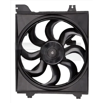 Imagen de TYC 817 0008 Ventilador de radiador 320 210 con bastidor (armazón) KIA: RIO 3