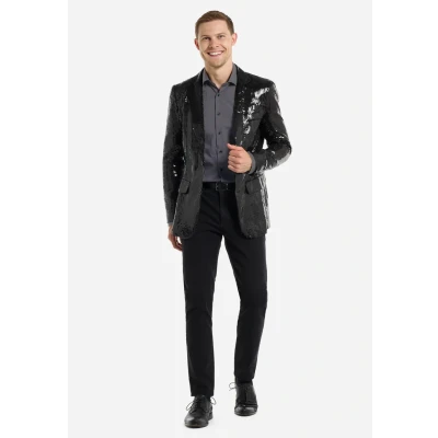 Imagen de Suitmeister Sequins Chaqueta de traje, Hombre, Talla: XL, Black