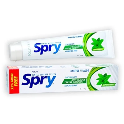 Imagen de Pasta de dientes Spry, anti placa control sarro, Flouride libre Xlear