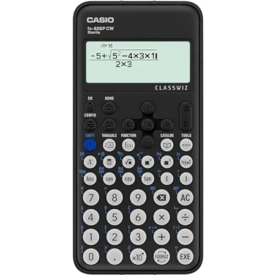 Imagen de Calculadora científica Casio FX 82SPCW, Más de 300 funciones, Unidades ángulo, Pantalla LCD, Negro