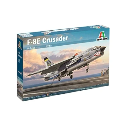 Imagen de Italeri 0 Cruzado 1456 1:72 F 8E Crusader Modelo de Suelo, Hobby, Pegado, Kit plástico, detallado, Multicolor