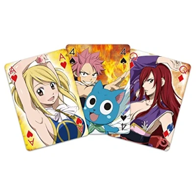 Imagen de SAKAMI Fairy Tail 52 Cartas de póquer, Juego Cartas, baraja, reproducción Original y con Licencia