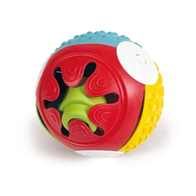 Imagen de Clementoni Does Not Apply Clemmy Pelota Sensorial Juego Actividades y Texturas, construcciones blanditas bebé a Partir de 6 Meses (17689), Individual, Multicolor, Medio