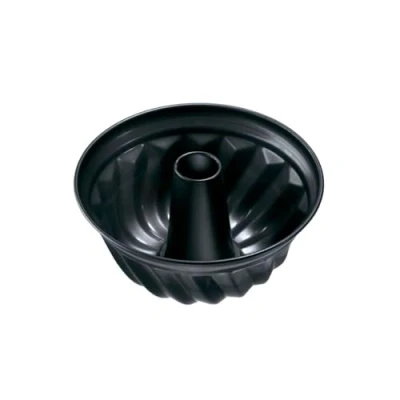 Imagen de Zenker Black Metallic Molde Rosco Alto, Acero con Revestimiento Antiadherente Teflon, Resistente hasta 230ºC, Fabricado en Alemania, Color Negro, 25x11.5 cm,1 ud
