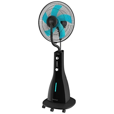 Imagen de Cecotec Ventilador Nebulizador de Agua con Temporizador EnergySilence 590 Freshessence. 90 W, 5 Aspas 40 cm Diámetro, Oscilante, 3 Velocidades, Depósito Litros, Motor Cobre