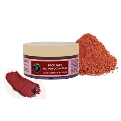 Imagen de AATMANA Red Moroccan Clay Face Pack Skin Firming Natural Skincare Tightens for Healthier Complexion 250 Grams