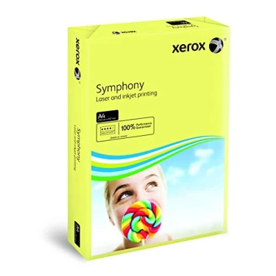 Imagen de Xerox Symphony 160 g/m² A4 250 Sheets Yellow Papel (ECF, A4, ISO 9706) Amarillo
