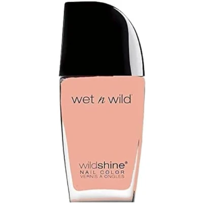 Imagen de Wet n Wild Shine Nail Color Esmalte de Uñas Secado Rápido Pintauñas Rosa Larga Duración Acabado Brillante, Textura y Efecto Fabuloso Tickled Pink