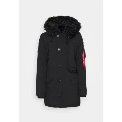 Imagen de Alpha Industries Polar Jacket Abrigo de invierno, Mujer, Talla: Small, Black
