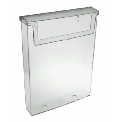Imagen de Portafolletos taymar DIN A4, caja para folletos con tapa, resistente a la intemperie (también apto exteriores)