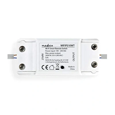 Imagen de Nedis Interruptor Inteligente con Capacidad Wi Fi Disyuntor en El Cable Instalación Sencilla 10 A