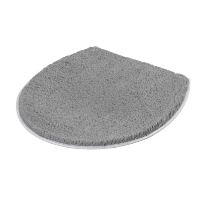 Imagen de Kleine Wolke Funda para Asiento de Inodoro Soft 47x50cm en Platino, Poliacrílico, Gris, 47 x 50 cm Deckelbezug