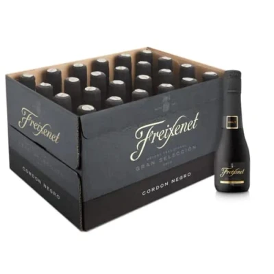 Imagen de Freixenet mini Cordon negro Cava Brut Caja de 24 unidades 200ml