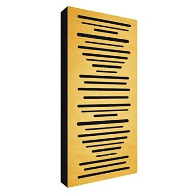 Imagen de Addictive Sound Panel Acustico De Pared &#039;AbFuser Wood&#039; 100x50x11cm Difusor Madera Paneles Acusticos Para Estudio Música En Casa Amarillo