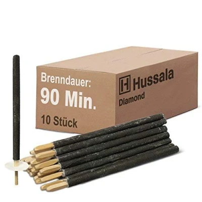 Imagen de Hussala Diamond Antorchas de Cera Duración combustión : 90 min [10 Unidades]
