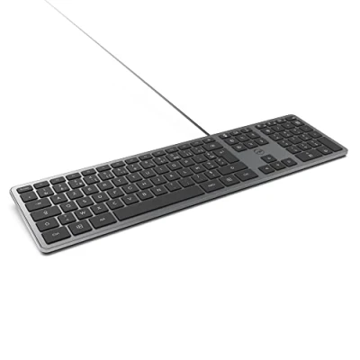 Imagen de Teclado Con Cable Delgado Acabado Metálico Mobility Lab Gris Espacial