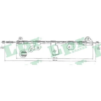 Imagen de LPR C0891B Cable de Freno Mano 1545/1355 Tambor TOYOTA: Yaris I Hatchback norauto, oscaro, mister auto