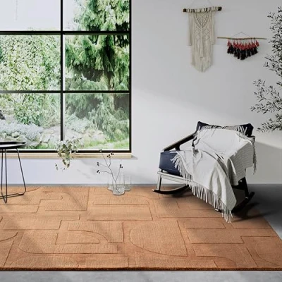 Imagen de Villeroy &amp; Boch Alfombra de Lana Alexis salón Natural Tejida a Mano y respetuosa con el Medio Ambiente Bohemia para salón, Dormitorio, Comedor, Pasillo, Cocina