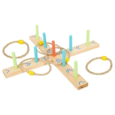 Imagen de small Foot 12035 Lanzamiento de Anillos Active, foot, cert. FSC 100%, Juego jardín, a Partir 3 años. Toys, Color Madera, Aprox. 50 x 10 cm (12035)