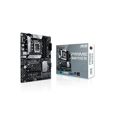 Imagen de ASUS PRIME B660 PLUS D4 Placa base ATX Intel LGA 1700 (VRM de 8 fases, PCIe 4.0, tres M.2, Realtek 2.5Gb Ethernet, USB 3.2 Gen. 2x2 tipo C trasero y 1 frontal)