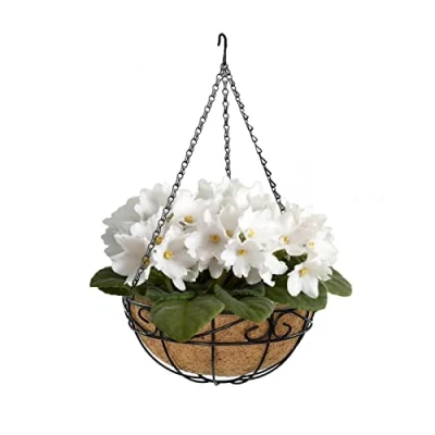 Imagen de Odavom Cestas Colgantes para Plantas al Aire Libre Macetas Coco Decorativas Exteriores Soporte Cesta Colgante jardín, Porche, balcón