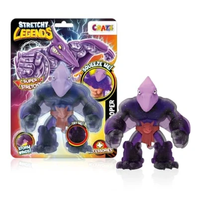 Imagen de CRAZE Legends Stretchy Pterotrooper Figuras elásticas de acción para niños, superhéroes Coleccionar con Relleno Slime, 6