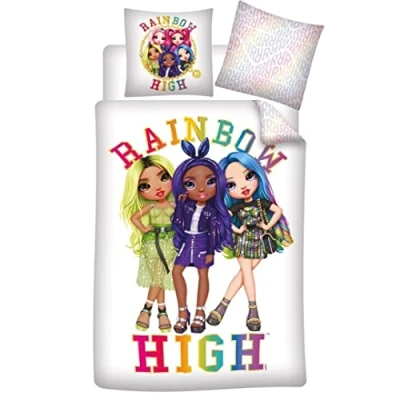 Imagen de Juego de Cama Rainbow High Reversible, Funda nórdica 140 x 200 cm y Almohada 63