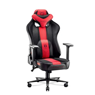 Imagen de Diablo Silla Gaming Tela X Player 2.0 Gamer con Reposabrazos 3D Cojín Cervical/Lumbar Función de Balanceo Oficina 160 kg Cadeira Ergonómica Normal (L)