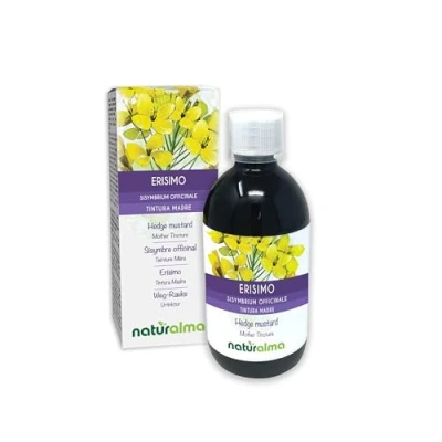 Imagen de Erísimo o Hierba de los cantores (Sisymbrium officinale) sumidades floridas Tintura Madre sin alcohol Naturalma Extracto líquido gotas 500 ml Complemento alimenticio Vegano