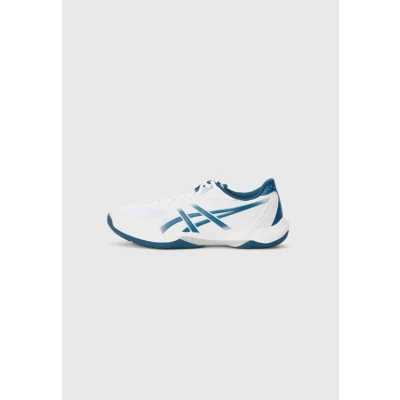 Imagen de Asics Rocket 12 Zapatillas de voleibol, Hombre, Talla: 40, White/mako blue Piel imitación alta calidad