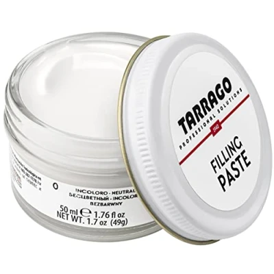 Imagen de Tarrago Filling Paste Jar 50ml Pasta de Relleno para Reparar Todo Tipo Calzado Cuero, Cuero Sintético y Goma Cuidado Reparación del Incoloro