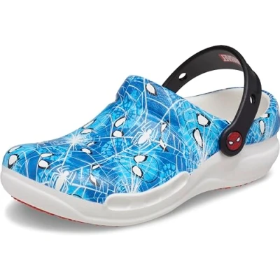 Imagen de Crocs Bistro Graphic Clog, Zuecos Unisex adulto, Spider Man White, 41/42 EU